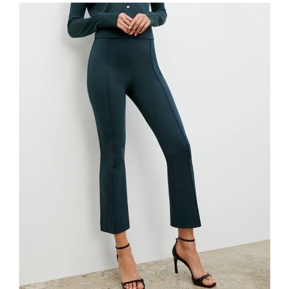 MM Lafleur Pants Shiloh Ponte Flare in Deep Sea